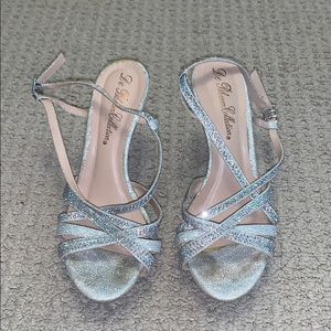 Sparkly Silver Heel